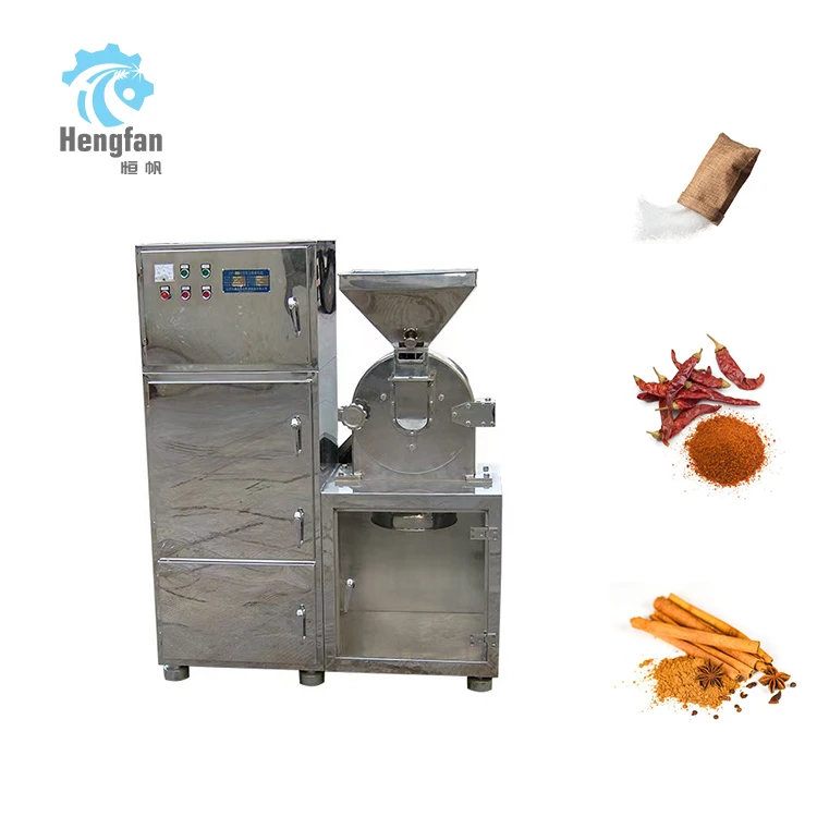High Quality Electric Sugar Mill Machine Food Grinder Pulverizer with Dust Collector Core Motor Component