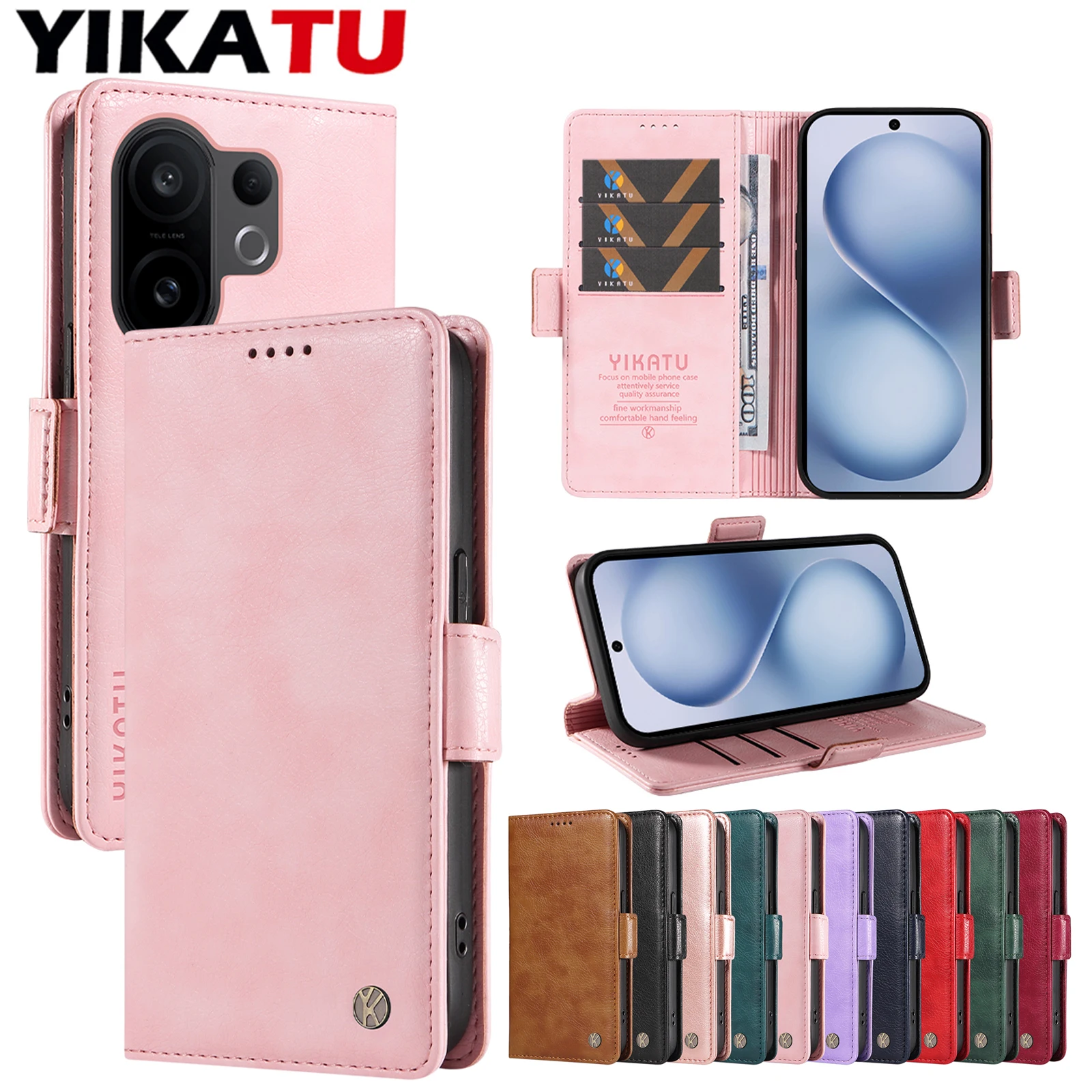 

Wallet Case For VIVO Y29 Y28S Y28 Y27 Y33S Y31 Y29S Y22S Y22 Y21S Y21D Y21 Y20S Y20i Y20G Y20A Y20 Y39 Y38 Y37C Y36 Y35 Y78 Plus