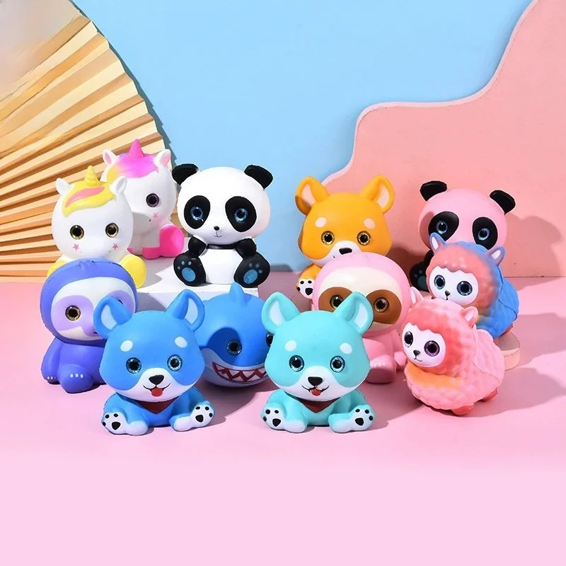 Panda Squeezing ToyPUSlow Rebound Pressure Reduction Toy Big Eye Cute Pet and Animal Vent Decompression Toy