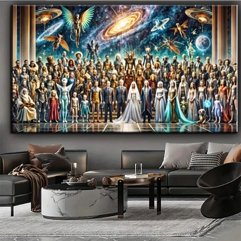 5D Diamond Art Cosmic Civilization Movie Characters Diy Diamond Painting Full Square Round Diamond Mosaic Jewelry Cross Stitch