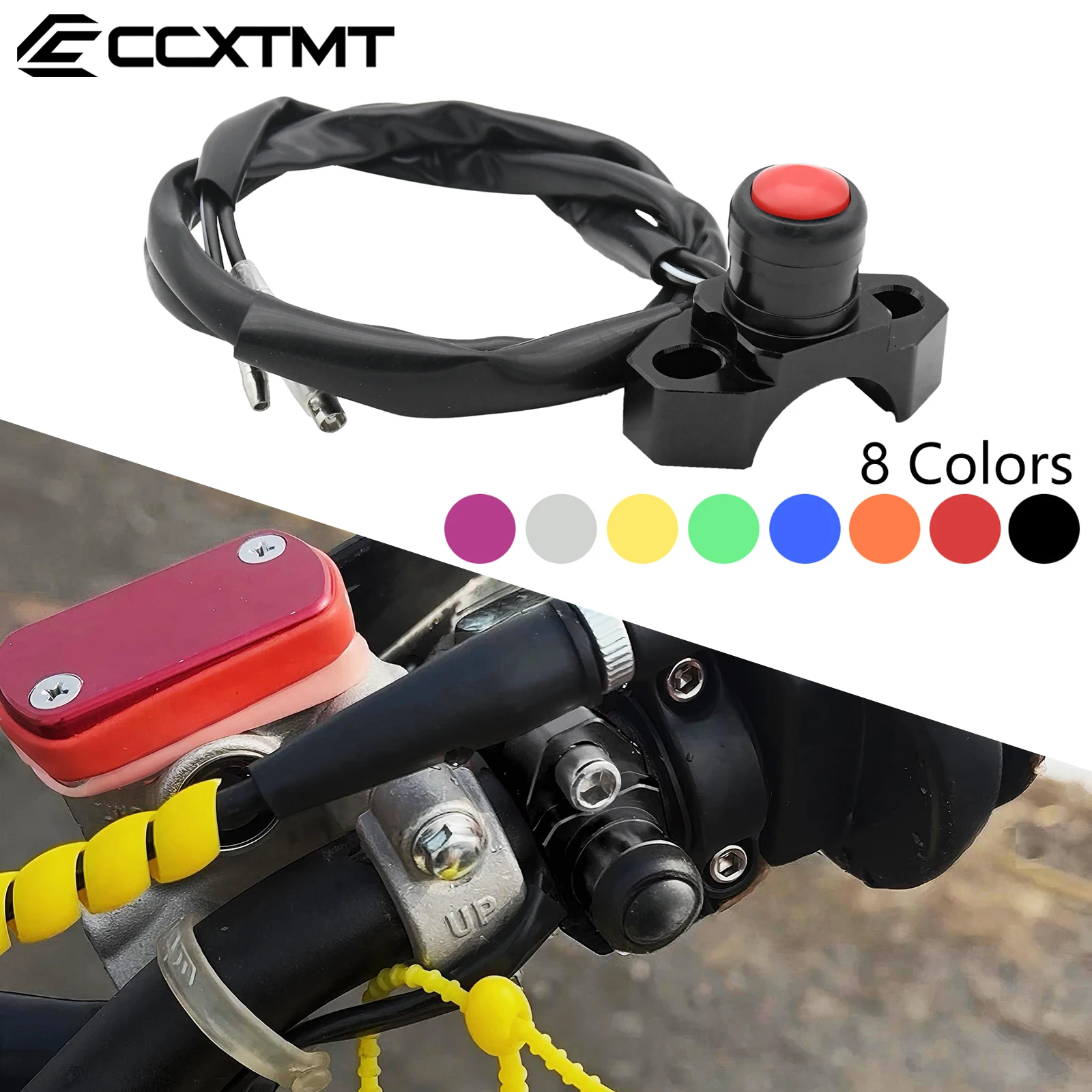 Motorcycle Dirt Bike Universal CNC Start Kill Switch Engine ON OFF Button For KTM Honda Kawasaki Suzuki Yamaha Motocross Parts