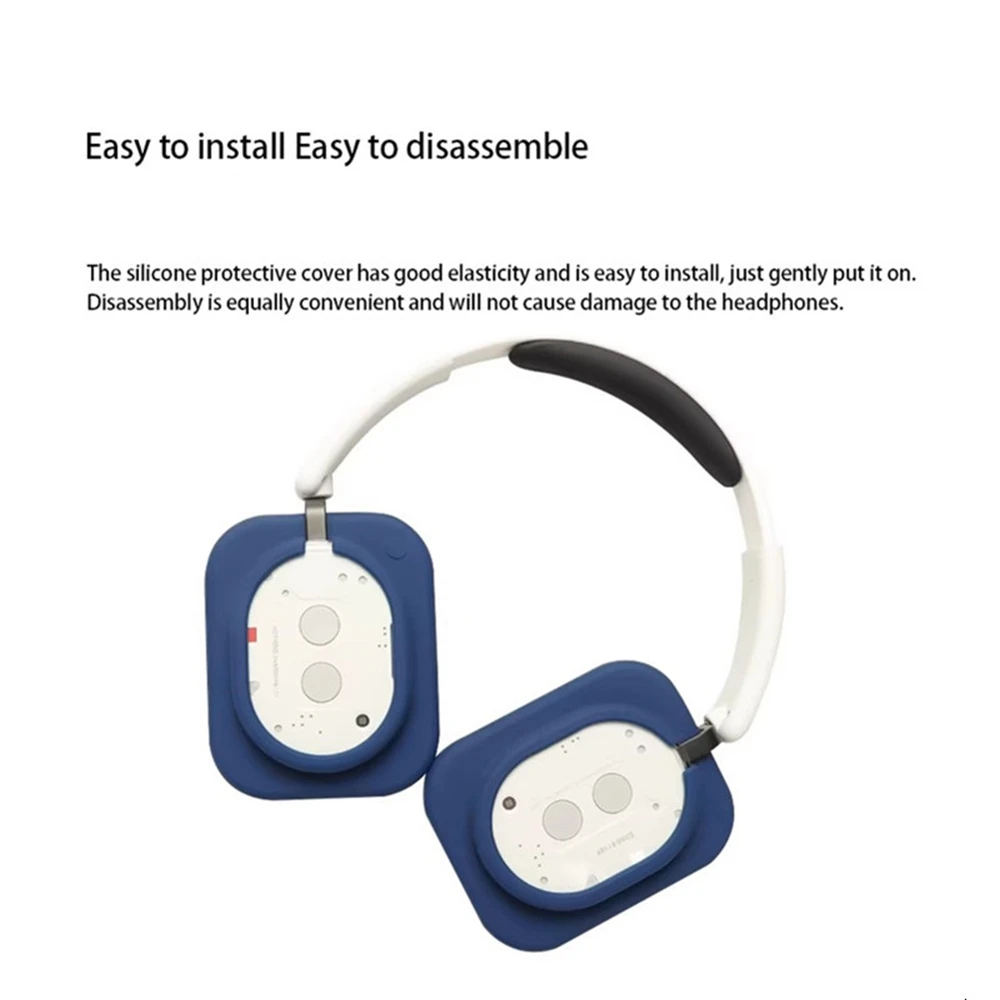 For Nothing Headphone (1) Silicone Case Scratch Resistant Dust Proof Protective Cover - Dark Blue