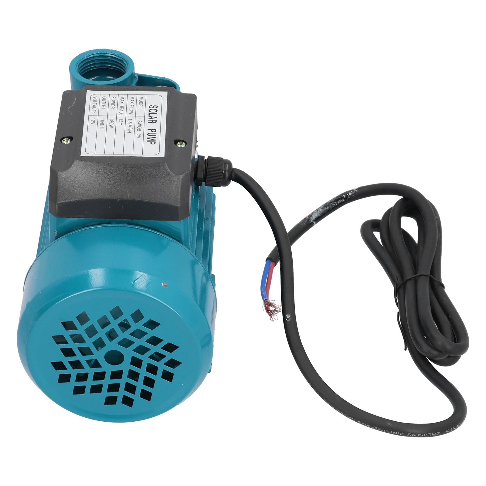 Mini  Electric Pump  Unipolar Impeller Motor Horizontal Single Suction Irrigation Tool 15m 180W DC12V Solar Pump