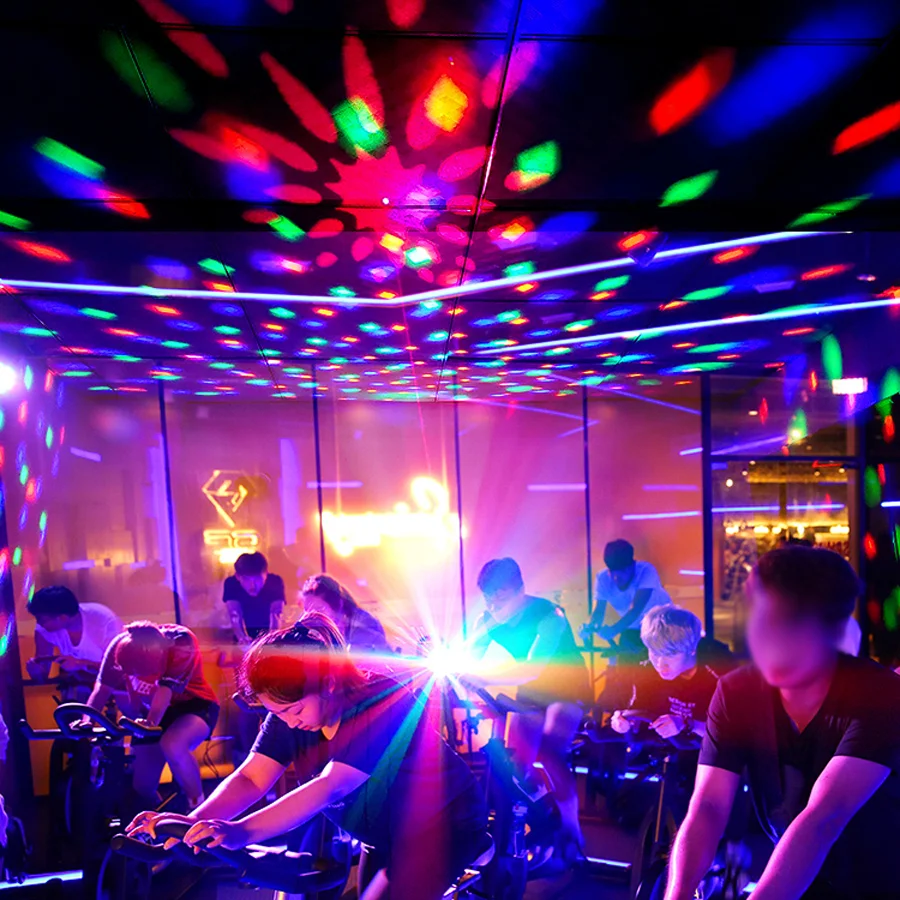 2IN1 Rechargeable Magic Ball RGB LED DJ Light Party Disco Laser Projector 60 Patterns Dance KTV Birthday Stage Effect Lamp R16N7