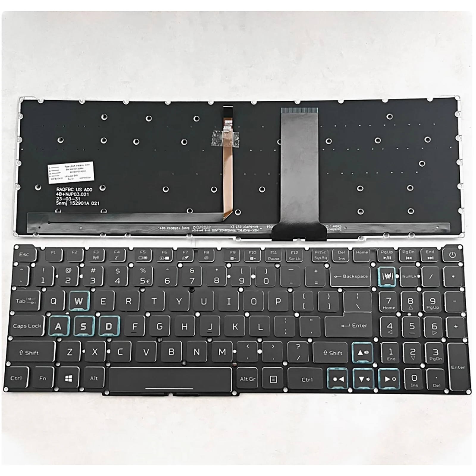

US for Acer Predator Triton 300 PT315-51 PT315-52 PT315-53 GRB backlight Laptop Keyboard