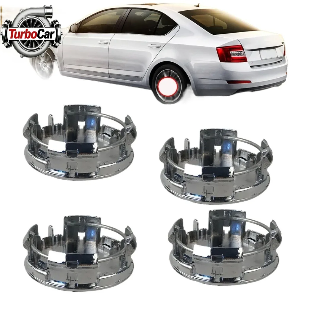 

Комплект из 4 хромированных пластиковых колпачков для центрального отверстия колеса (пылезащитные заглушки) 52.9 мм, черная поверхность, для Toyota Vios, замена колпаков ступиц колес, артикул 42603-0D210