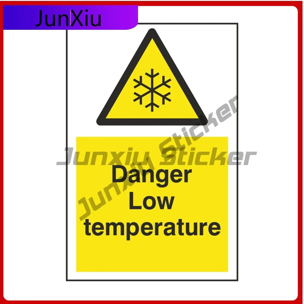 

Danger Low Temperature Safety Warning Unique Boat Wall Durable Vinyl Vehicle Decor Vinyl Decal For Car Truck SUV Window Bumper