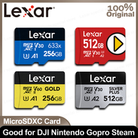Lexar Micro SD Card UHS-II UHS-I Memory Card A2 U3 Full-HD 4K Video 1366X 1800X Play A1 U1 633X Trans Flash Card for DJI GoPro