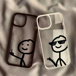 Cartoon Matchman Clear Case For Samsung Galaxy S25 S26 Ultra A06 A16 A54 A55 A35 A15 A34 5G S24 S23 S25 FE S22 Shockproof Cover