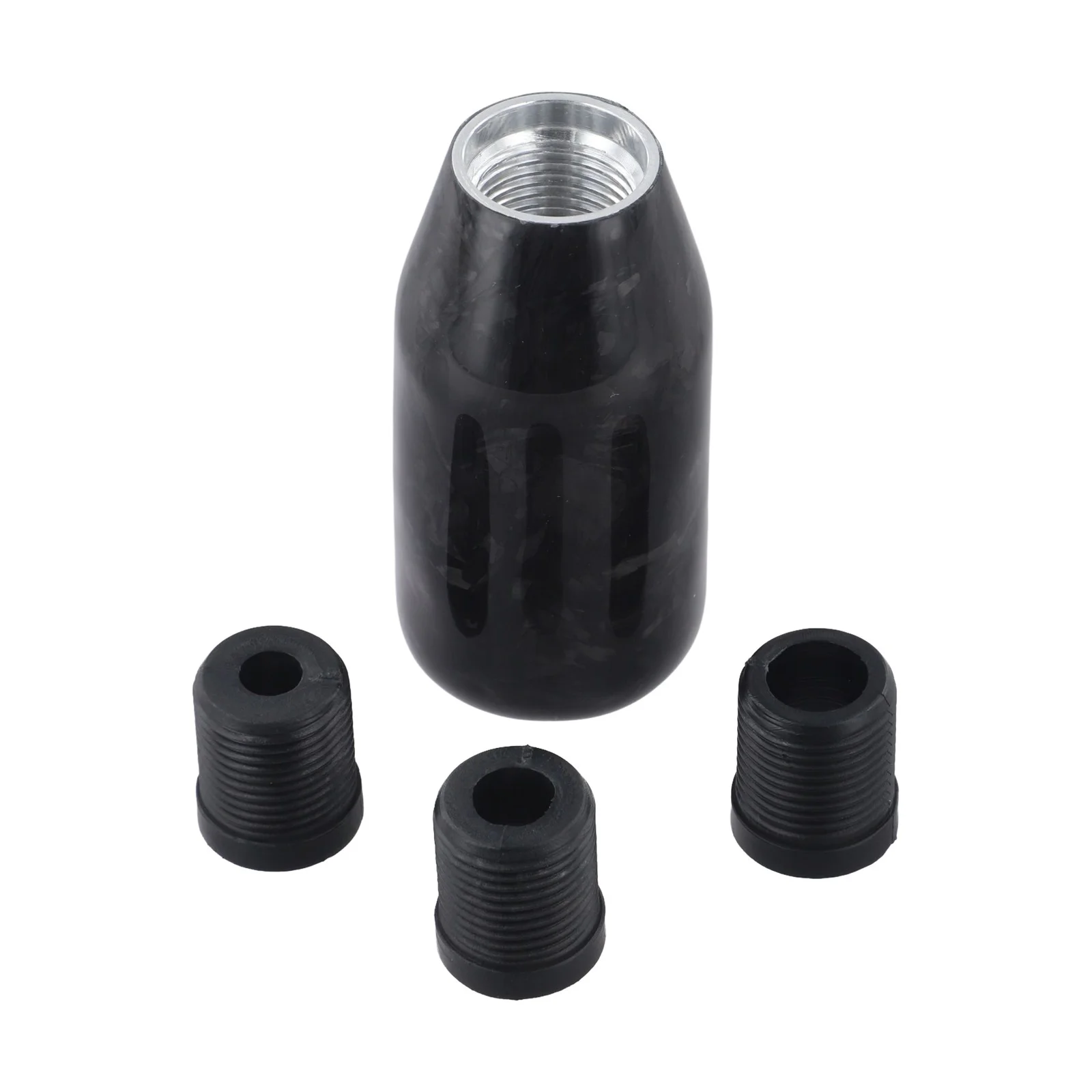 Engineered for Reliability Gear Shift Knob with for forged Carbon Fiber and Aluminum Construction and M18x1.5 Threading