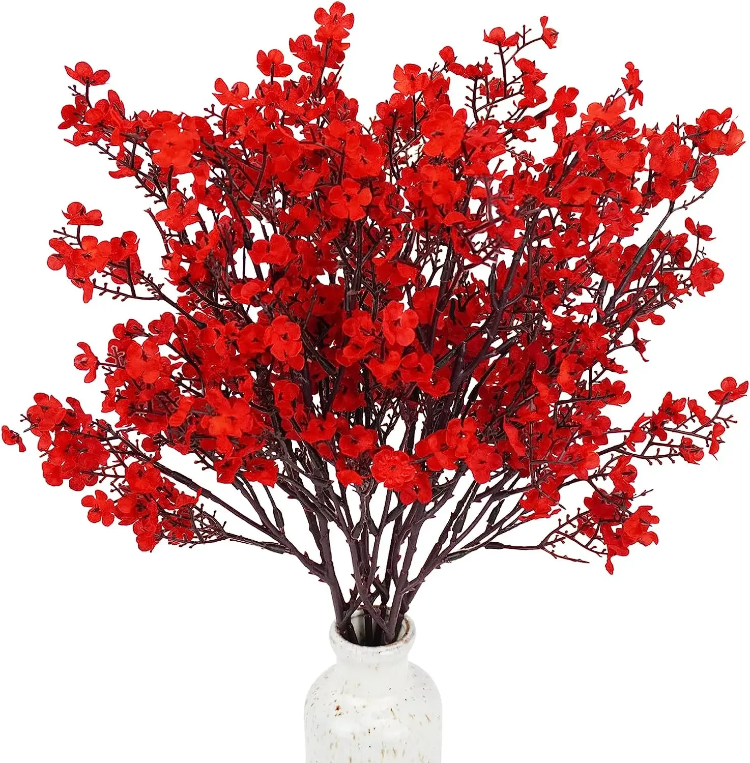 

Artificial Flowers Cherry Blossoms Babys Breath Gypsophila Flowers Wedding Home Vase Decoration Faux Flowers Branch