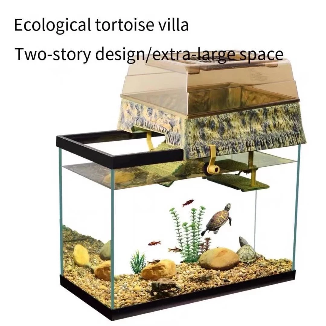 Fish tank turtle tank high water level drying platform deep water turtle floating island, turtle insulation box aquarium accesso