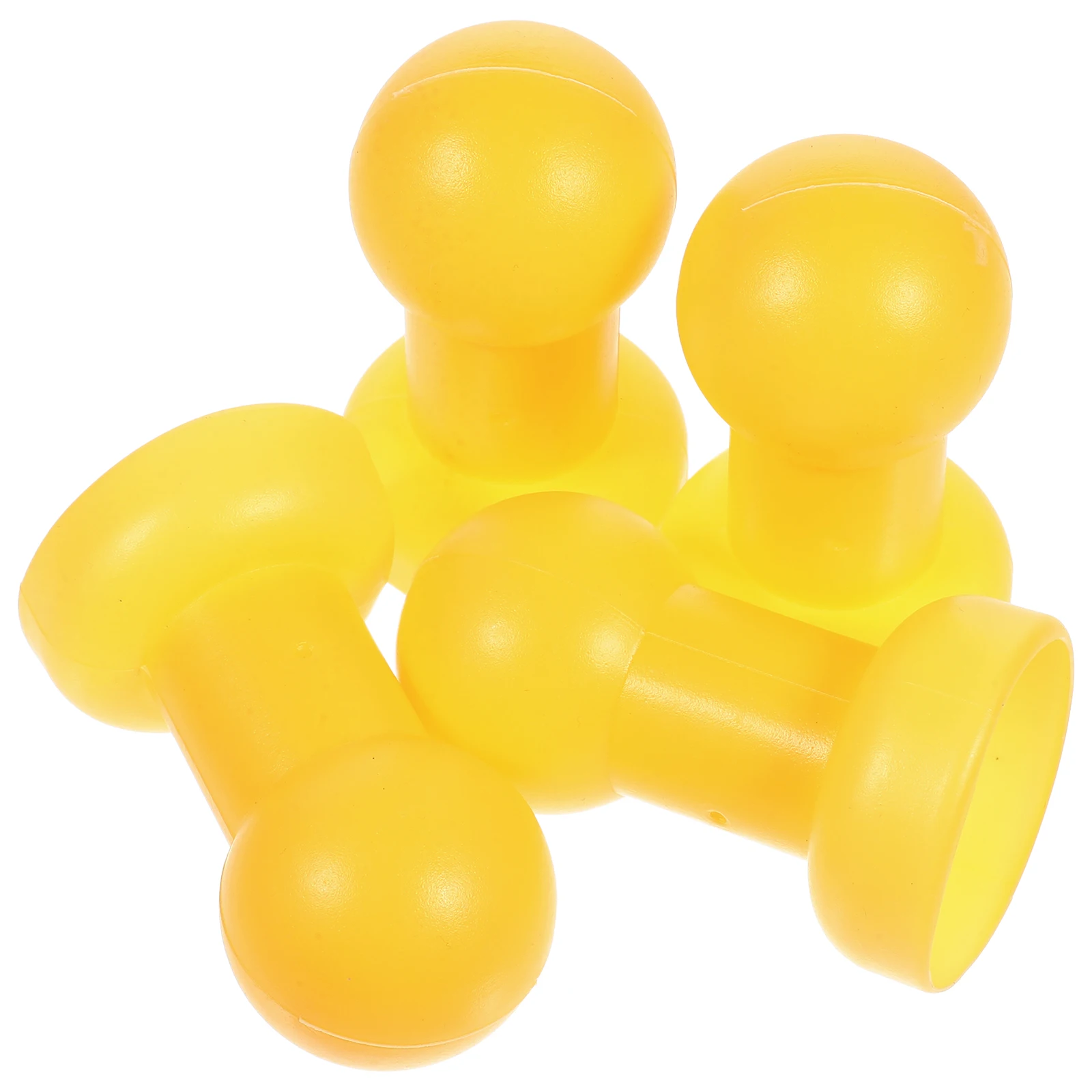 

4PCS Trampoline Pole Caps Jump Bed Cover Steel Pipe Replacement Parts Accessories Yellow Plastic Top Covers trampoline tube