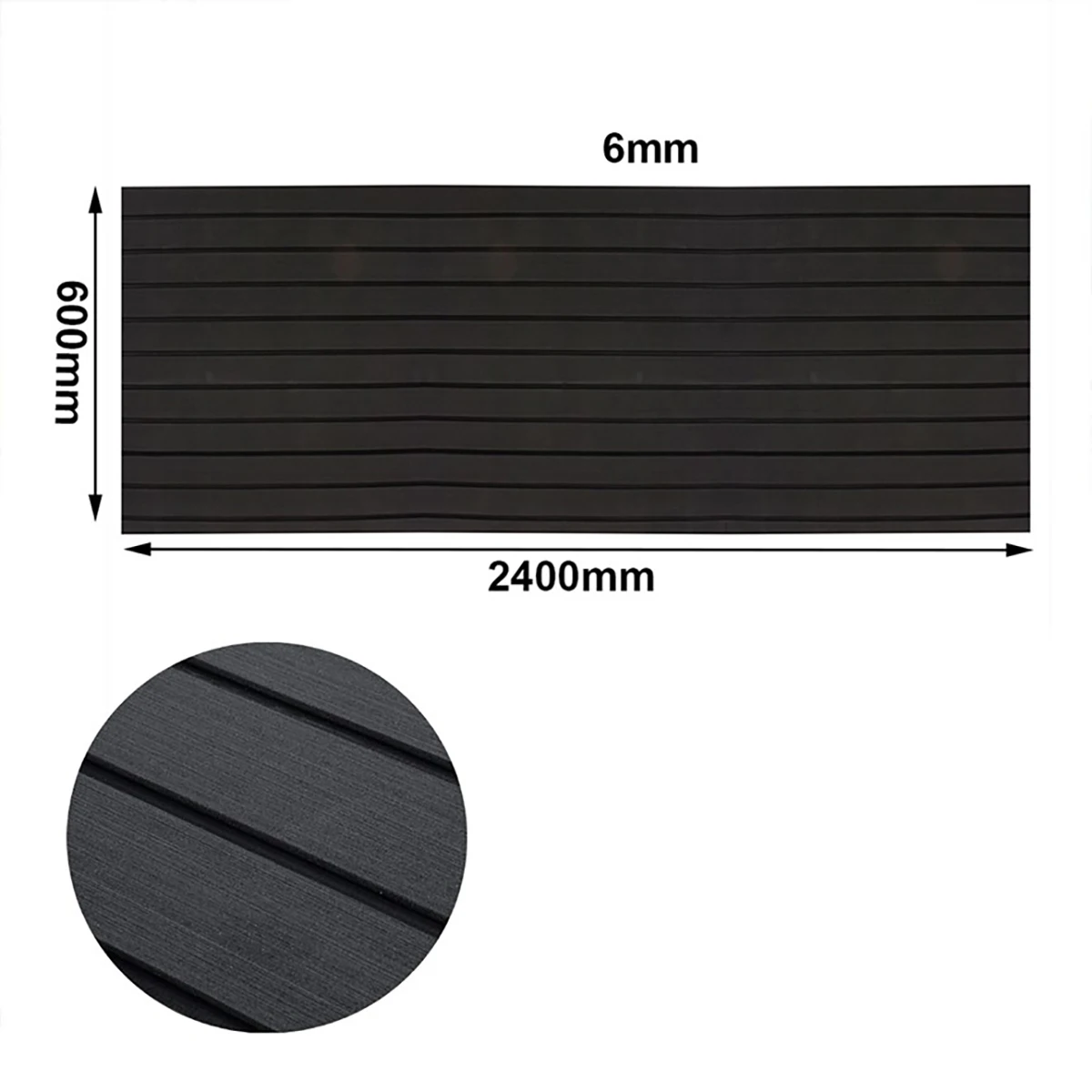 Self-Adhesive Foam Teak Decking EVA Foam Marine Flooring Faux Boat Decking Boat EVA Foam Floor Mat For Boat 600x2400x6mm