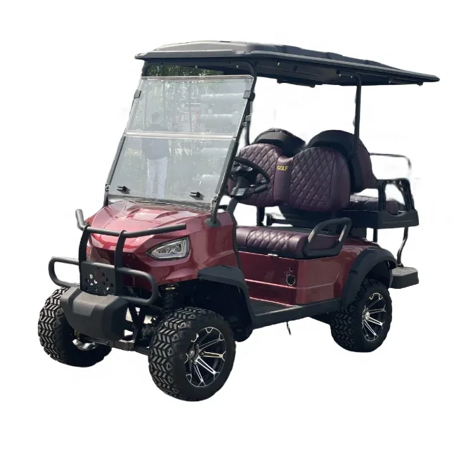عربة جولف كهربائية مرفوعة من QIFAN مع بطارية 2 4 6 مقاعد 4x4 للطرق الوعرة OEM