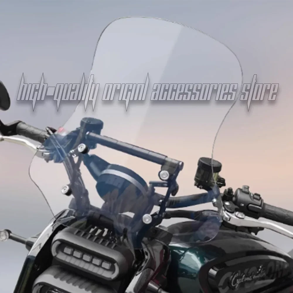 

For ZONGSHEN CYCLONE AQS 401 AQS401 Front Windshield Navigation Rod Guide Hood Windshield For Modification