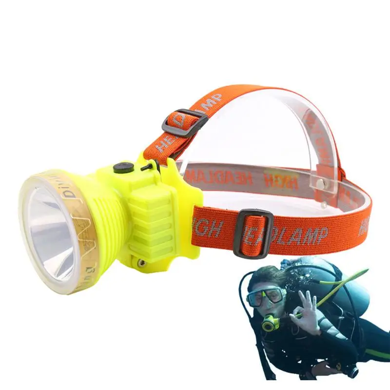 

Scuba Dive Flashlight Detachable Waterproof Rechargeable Diving Flashlight Brightness Adjustable Underwater Searchlight With