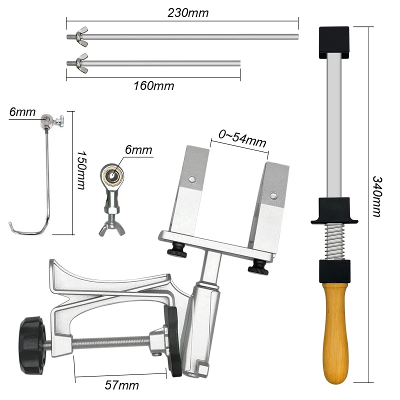 Imagem -02 - Afiador de Facas Fixo Profissional Sharpening Stone Kitchen Grinding System Afiar Diamond Grinder Ferramenta de Madeira Pedra de Amolar