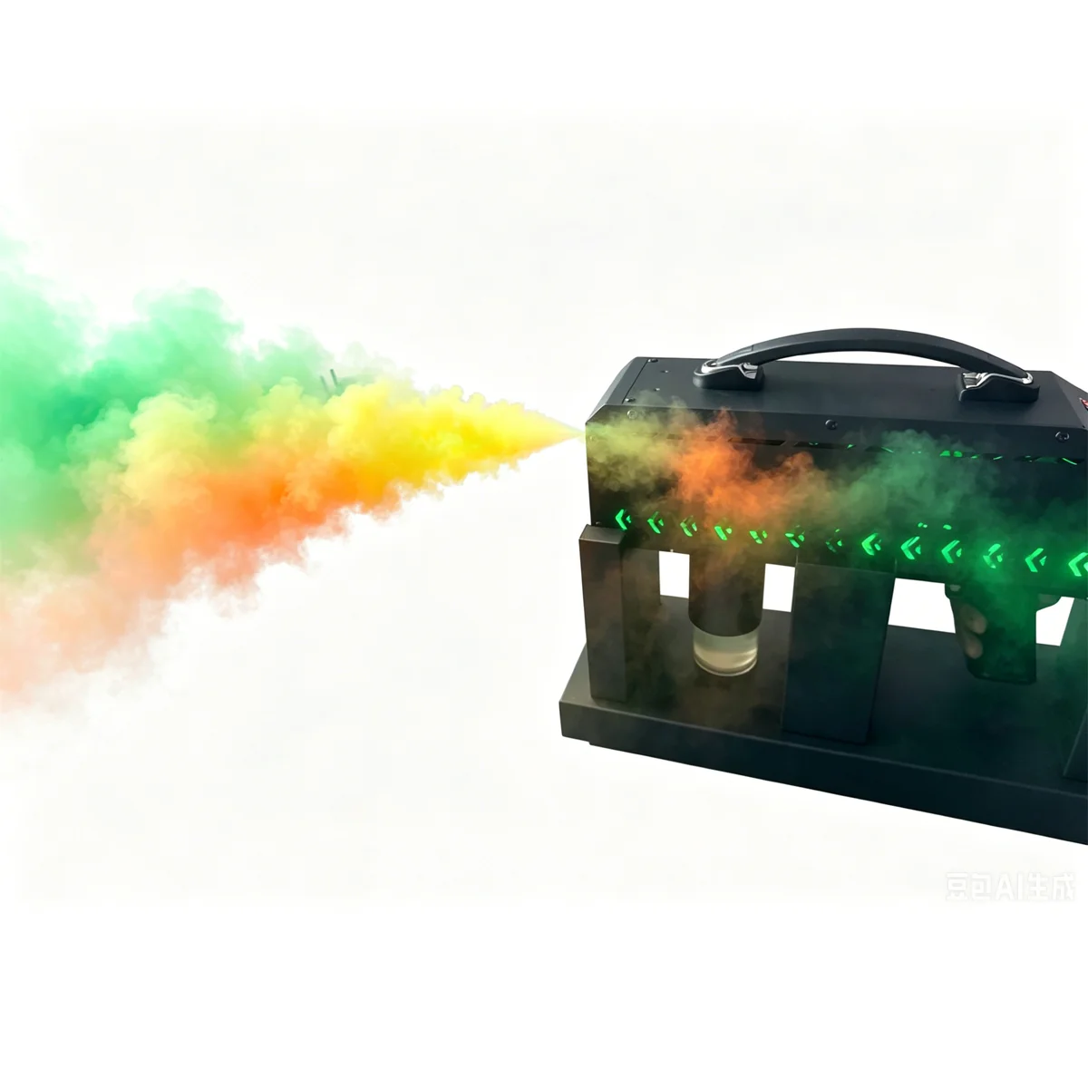 

Battery Powered Handheld LED Fog Gun Cannon Dry Ice Smoke Machine For DJ Disco Party Wedding Stage Event Concert FX Effect