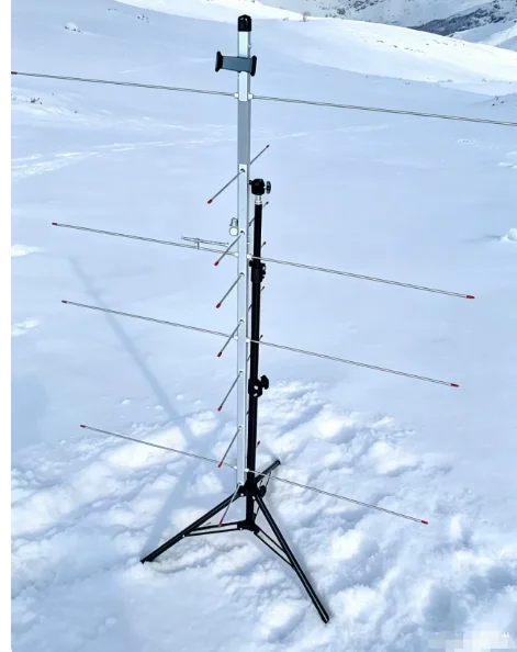 JYR U7V4 Foldable Handheld Dual-Band Yagi Antenna 430-440MHz 143-148MHz for ISS SSTV Satellite Communication