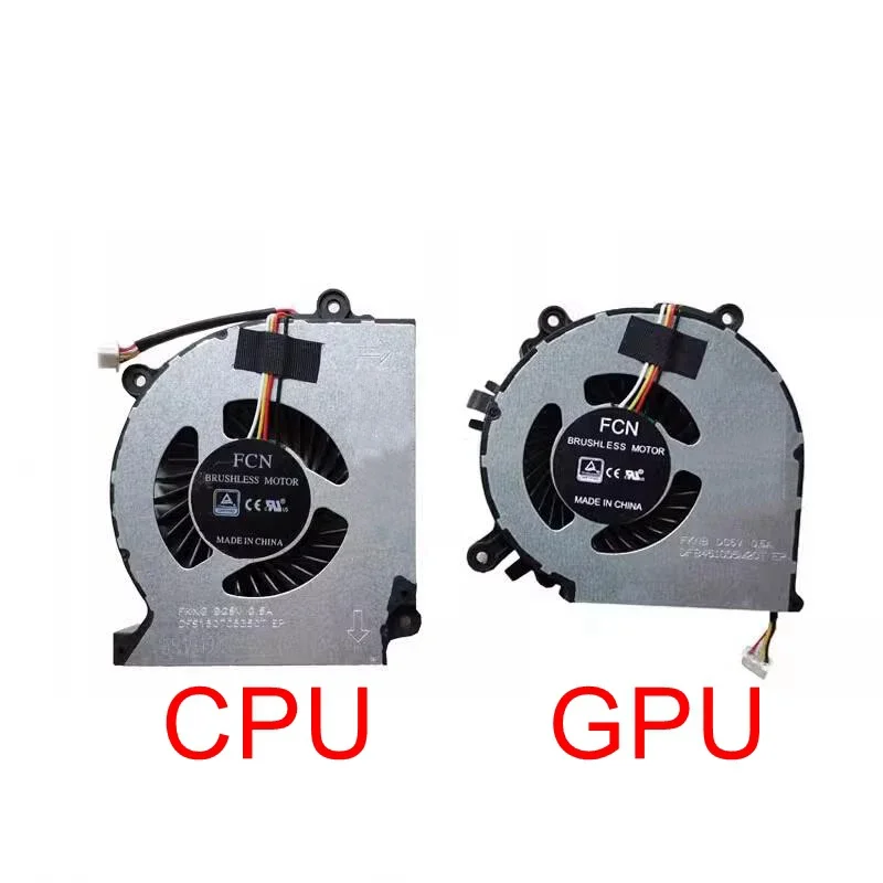 New Laptop CPU GPU Cooling Fan For Clevo NB50TK1 NB60 NB70 K670E G6 D3 E3 Shinelon DD2 DC2 Plus ZX6 CP5S1 911GTS Cooler