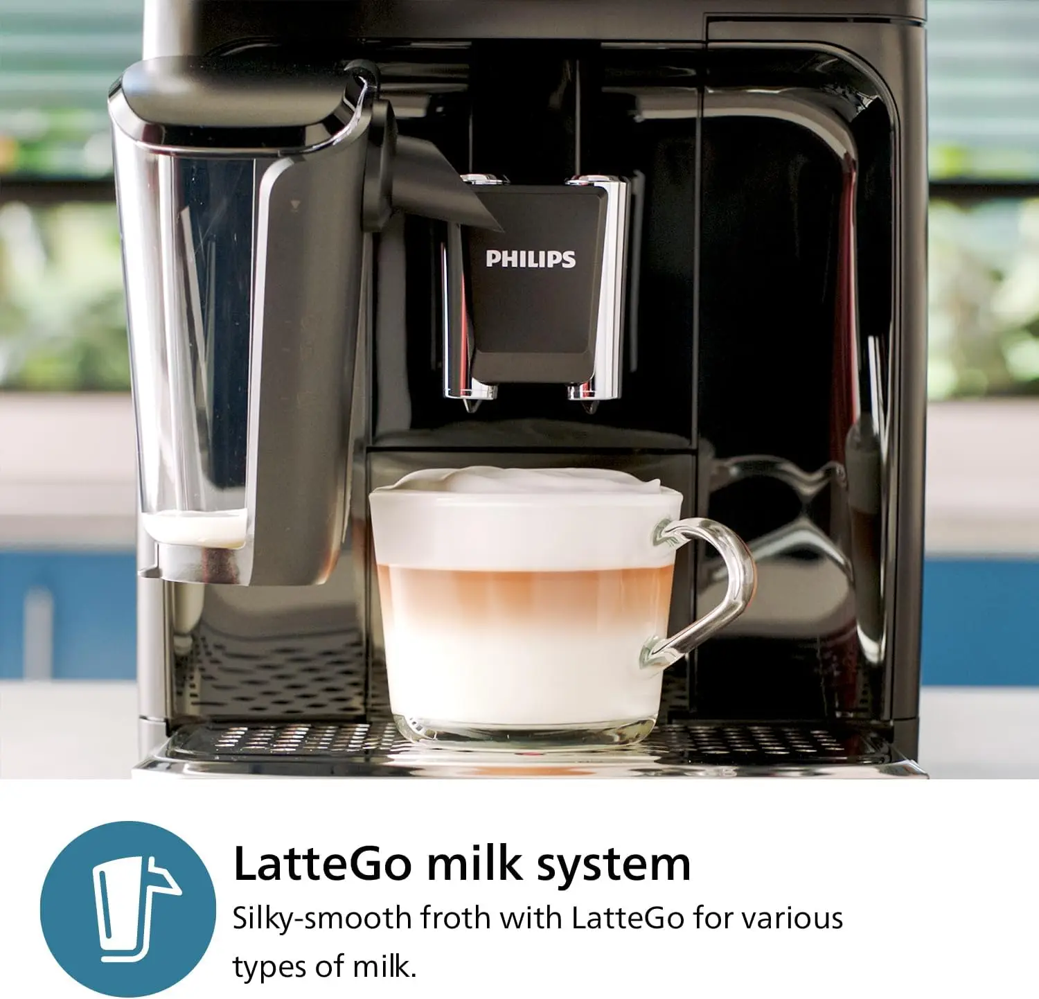 Macchina per caffè Espresso completamente automatica-sistema per il latte, 5 varietà di caffè, Display Touch intuitivo, smerigliatrice in ceramica 100%, filtro