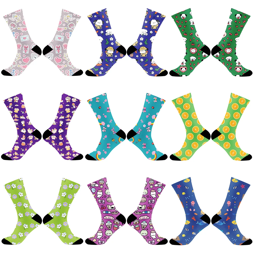 Mid-to-high Tube Socks Fashion Socks 2024 New Summer Personality Socks with Beard Pattern Socks