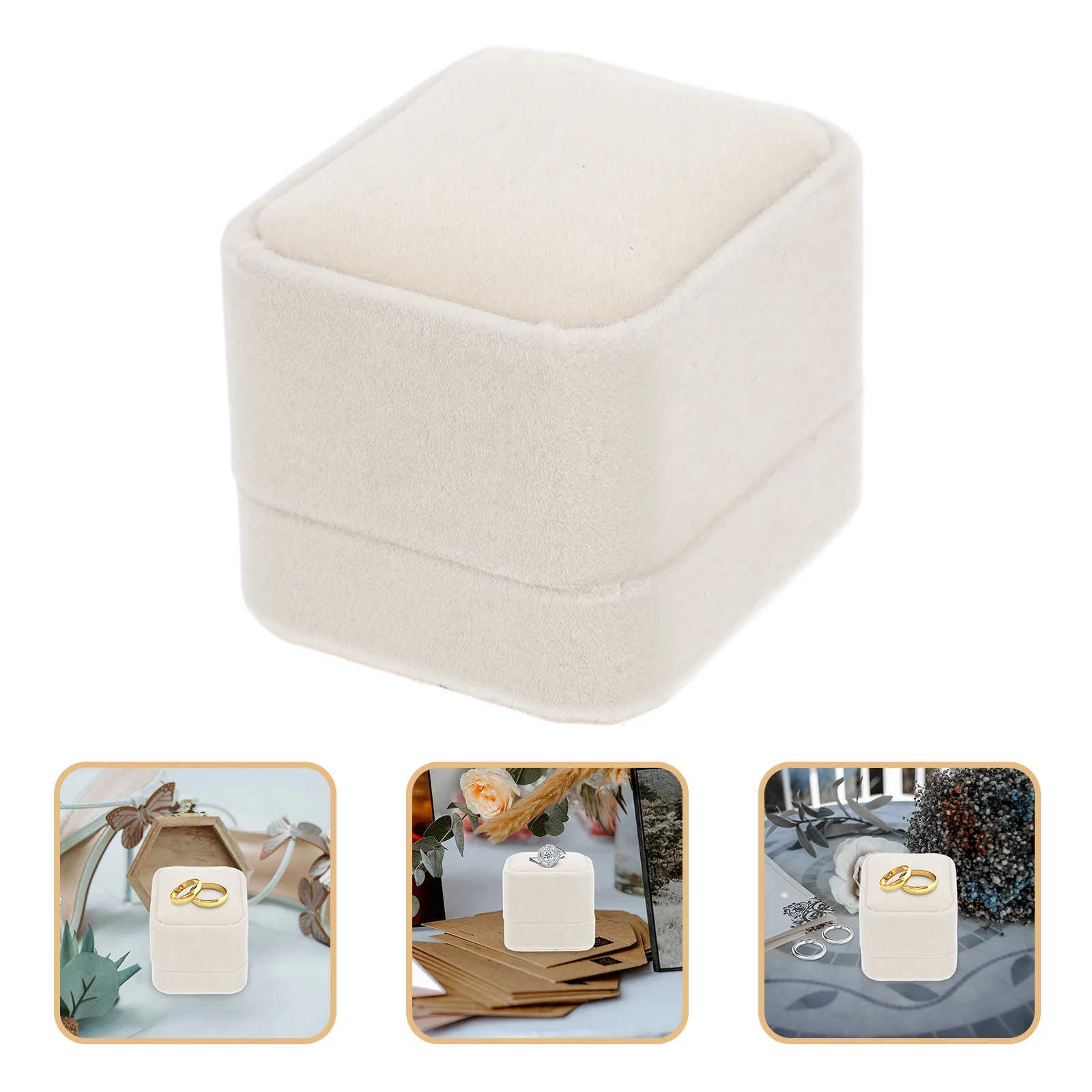 صندوق خاتم مربع صغير منظم مجوهرات للخطوبة والزفاف اقتراح السفر القرط بروش حقيبة للتخزين