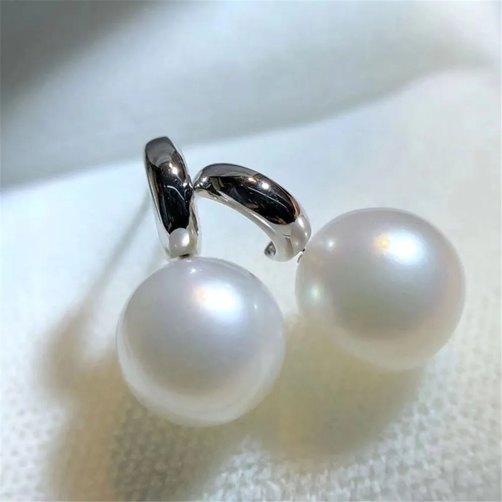 

DIY Pearl Accessories G18K Gold Pearl Earrings Empty Support Classic Pearl Earrings Fit 7-8mm Beads G278