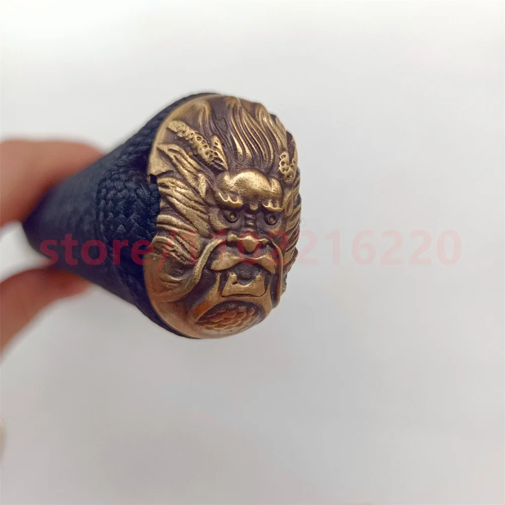 High Quality 26cm Tsuka Handle Hilt Brass Copper Fuchi Kashira Menuki For Japanese Real Japan Samurai Katana Sword FIttings Nice