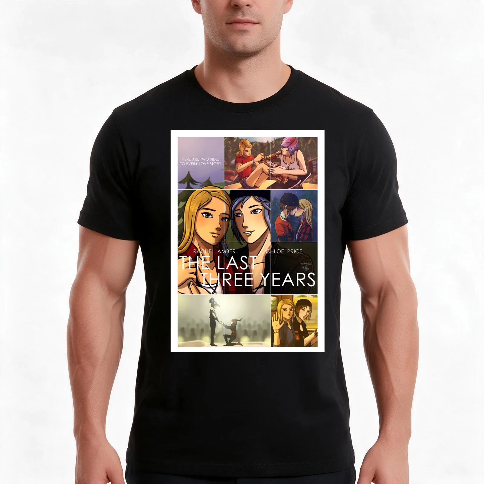 The Last Three Years T-Shirt, Summer Casual Cotton Tee, Oversized Streetwear Tops, Vintage Graphic Print, Loose Fit Short Sleeve