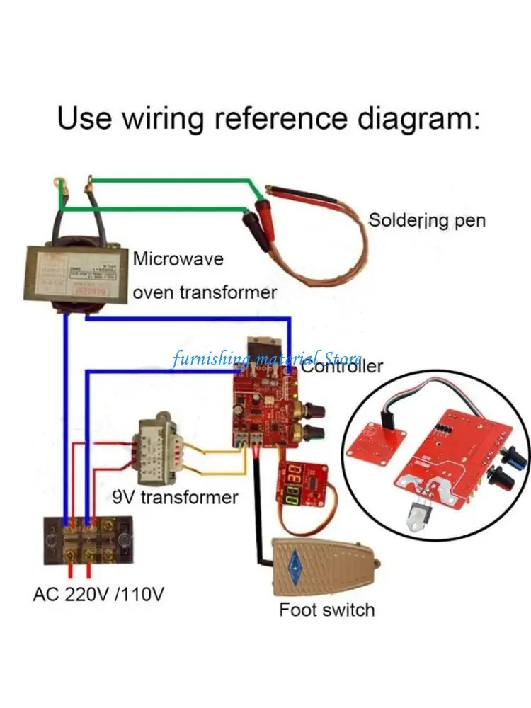 

Y5GD Reliable Converters Safe & Reliable 220V to 9V Power Source Transfor 9V Power Solution Simple Operation for Welders