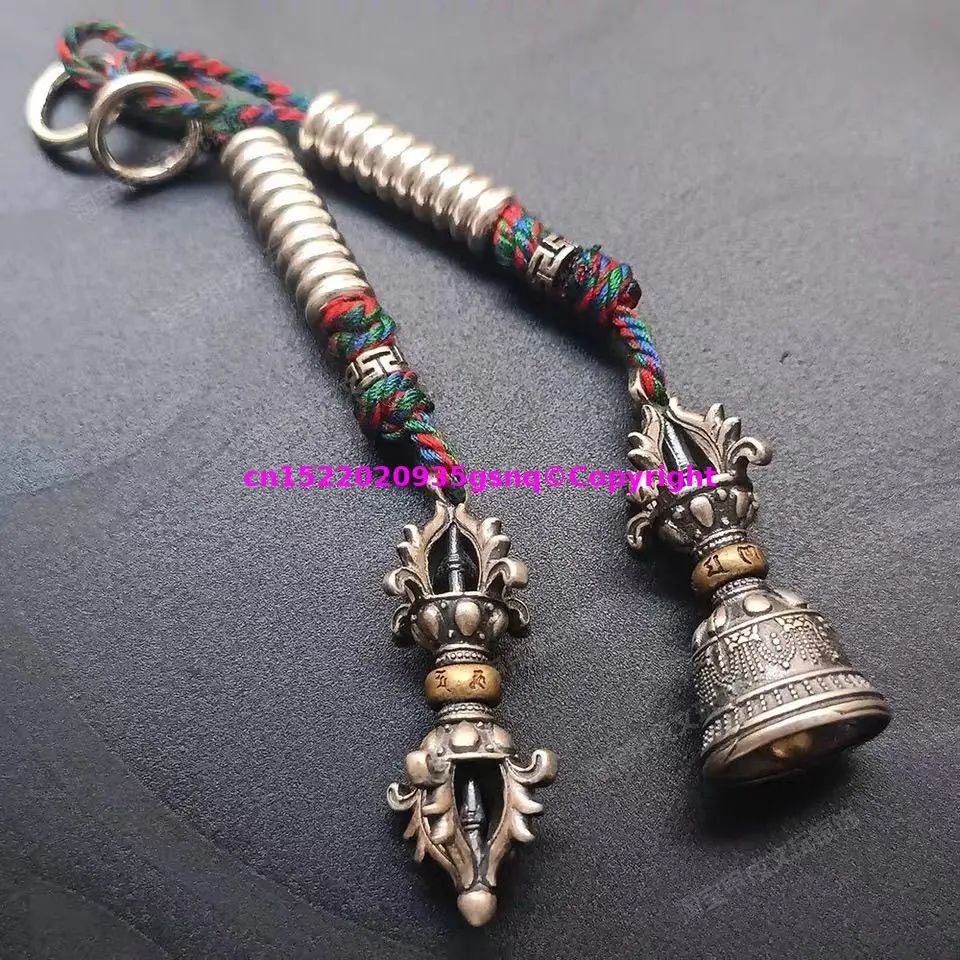 2pcs Thailand tibet Master monk ritual implement vajra power exorcism talisman pendant Eliminating Demons blessed family peace