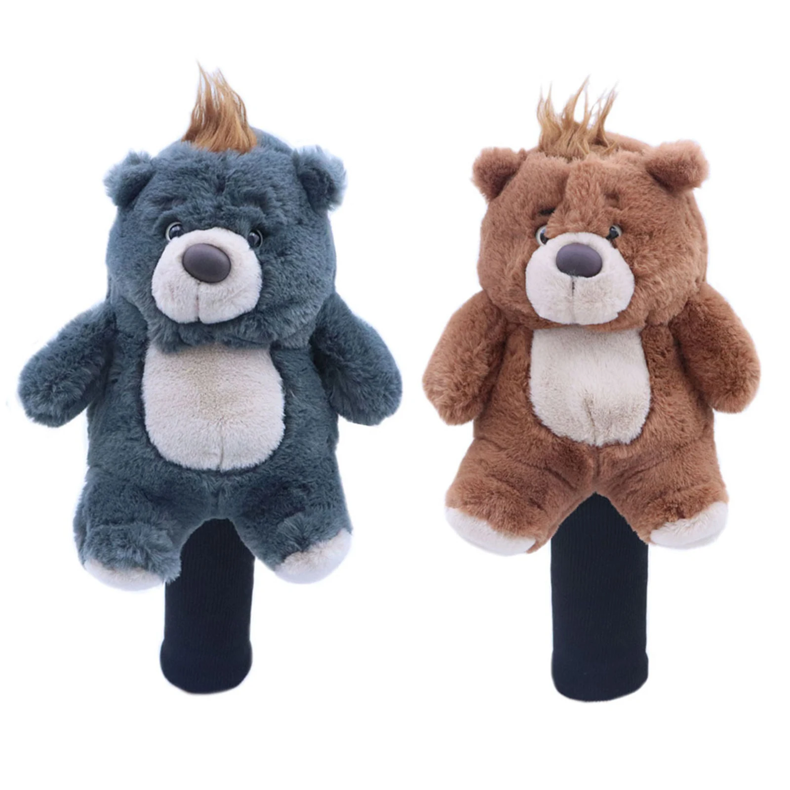 Cute Bear Golf Club Head Covers Plush Animal Fairway Protection Headcover for Golfing Accessories