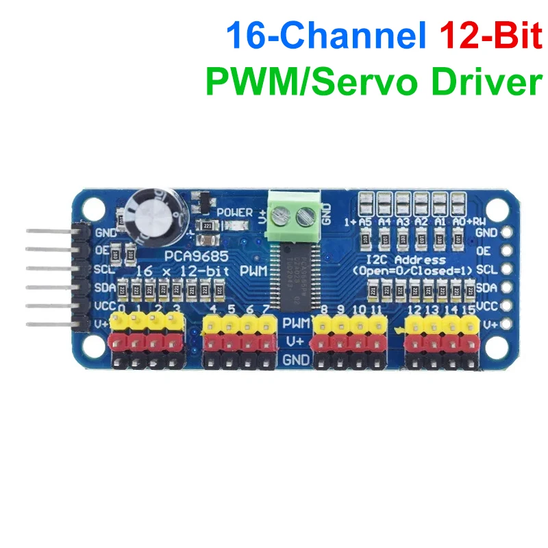 1/3PCS PCA9685PW 16 Kanal 12-bit PWM/Servo Driver-I2C interface PCA9685 modul Raspberry pi schild modul servo schild