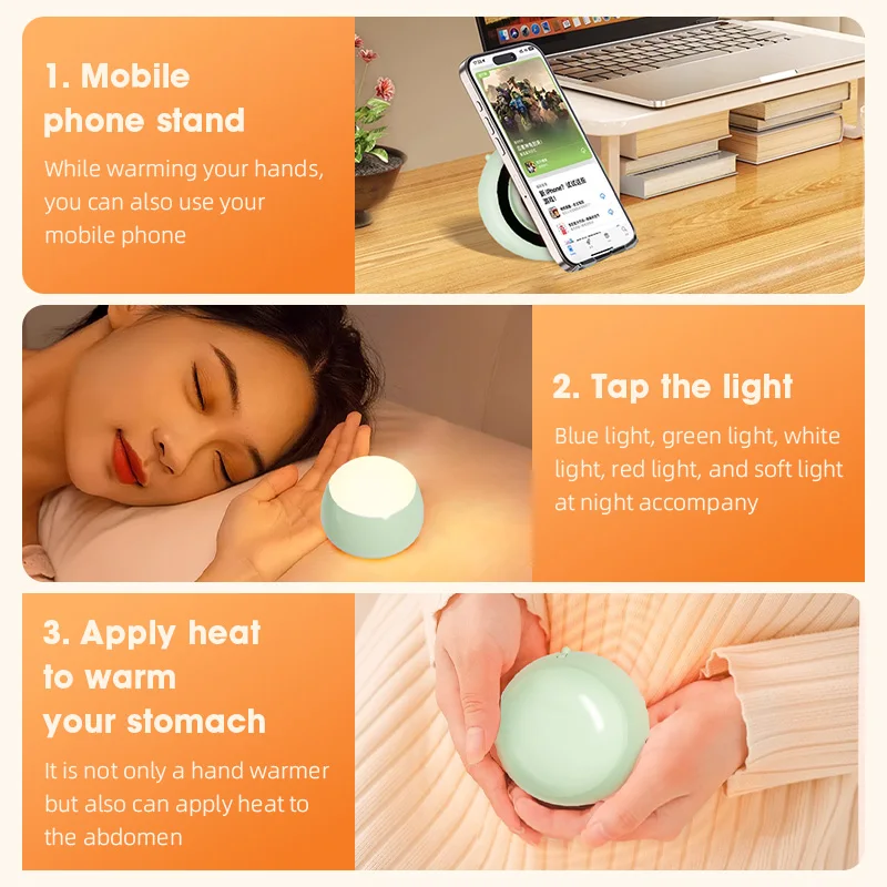 Custom Hand Warmer Rechargeable Handwarmers Mini Reusable Hand Warmer With Power Bank