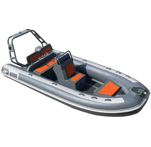 جودة عالية 16ft Orca PVC/Hypalon/Orca Rigid الألومنيوم RIB 480 قوارب التجديف القابلة للنفخ للبيع #2