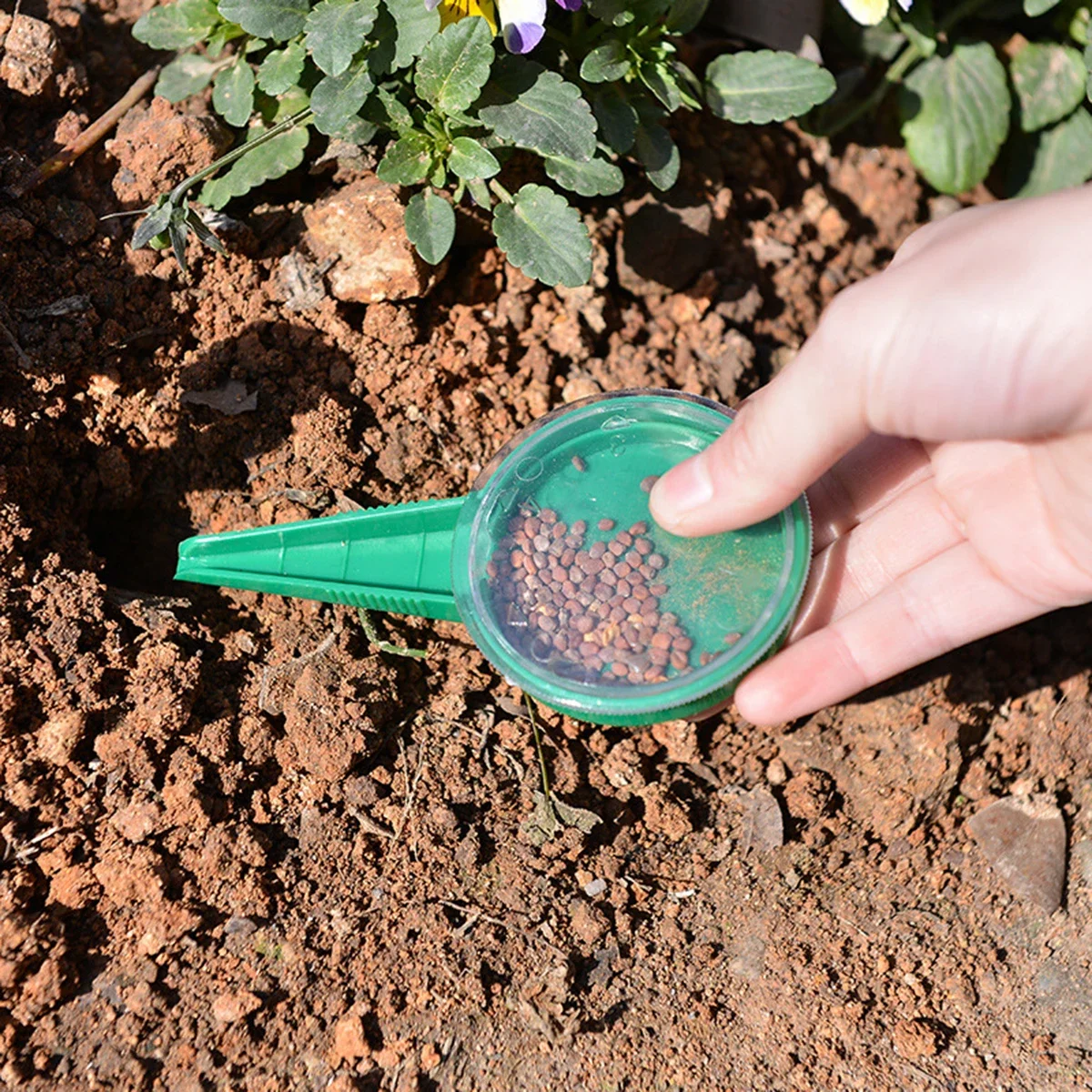 1 pc-Horticulture becomes simple: a manual seeder tool that can adapt to various sizes of seeds and plant them in garden pots!