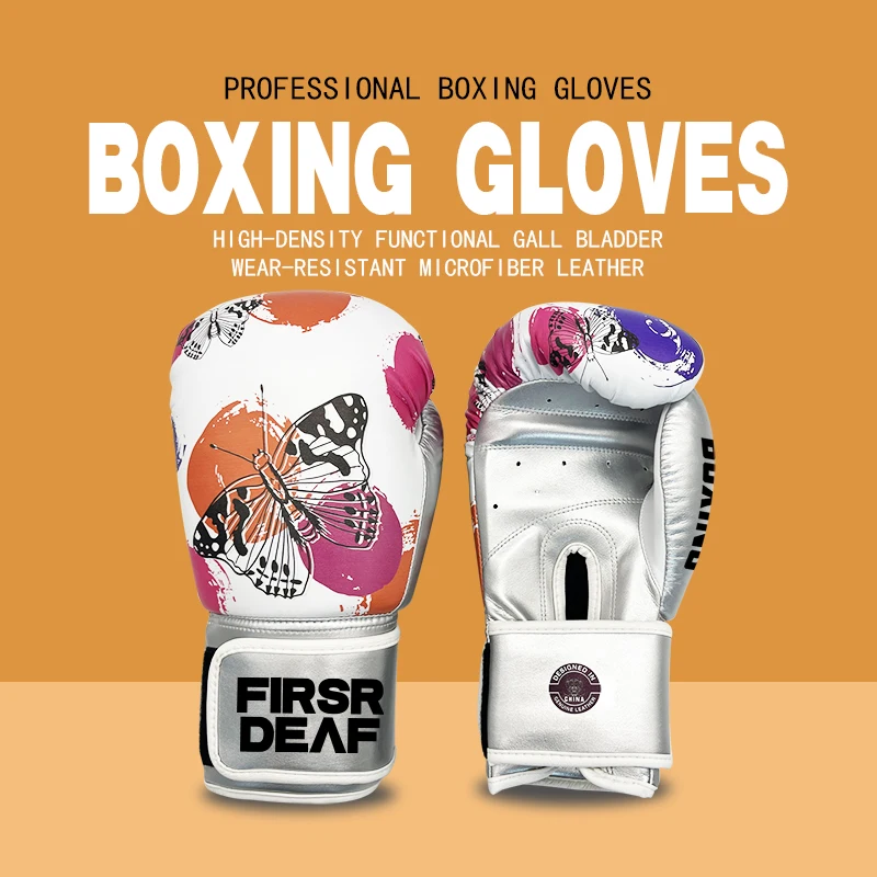 Microfiber leather thickened integrated inner liner boxing gloves boxing training equipment adult boxing gloves customized logo