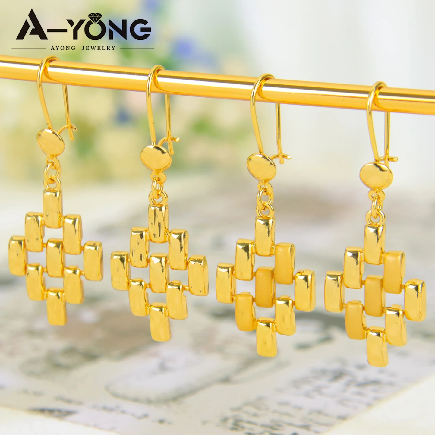 Äthiopisches Brautschmuck-Set, 24k vergoldet, hochwertige Halskette, Armband, Ohrringe, arabischer Schmuck für Damen, für Veranstaltungen und Partys – Detail 8