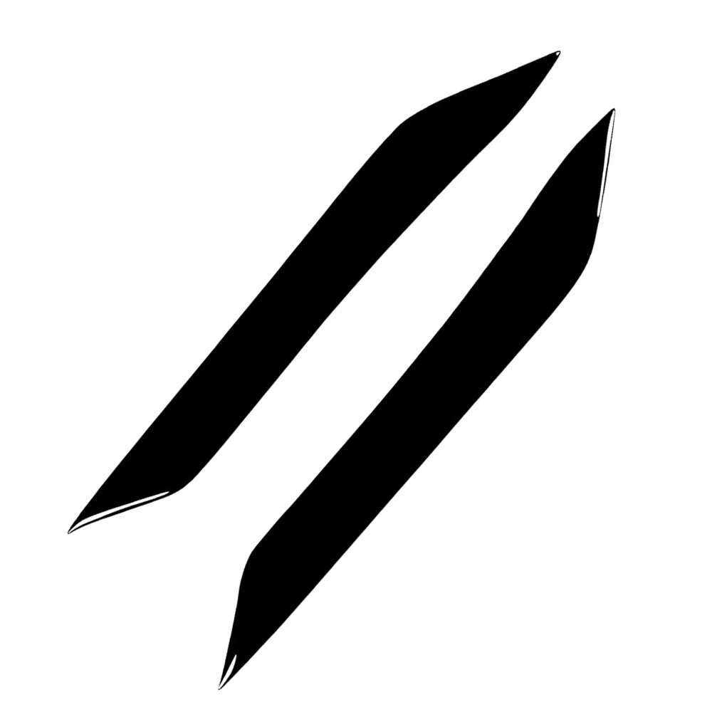 

2PCS Car Front Headlight Eyelid Eyebrow Cover Glossy Black For Toyota Mark X REIZ 2004 2005 2006 2007 2008 2009