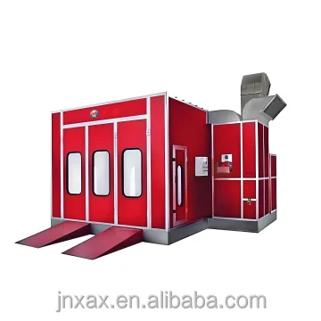 Electric Car Spray Paint Booth with LED Lighting and Baking Function Air Filter Axial Fans