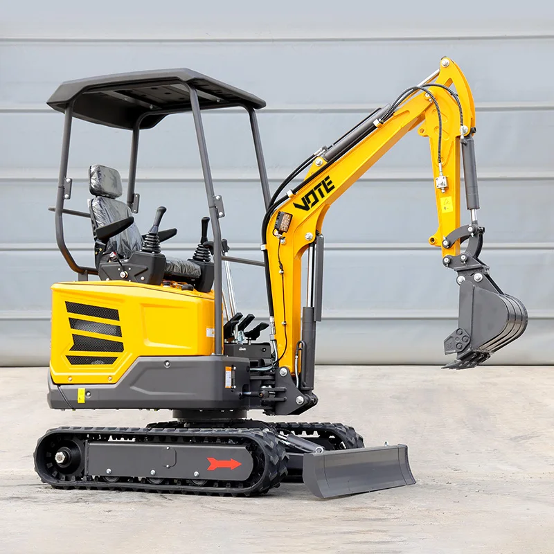 Mini excavadora 1 tonelada EURO 5 Kubota motor China Barato 2 toneladas sobre orugas 1,8 toneladas excavadora doméstica 3 T agrícola ensacadora para la venta personalizada