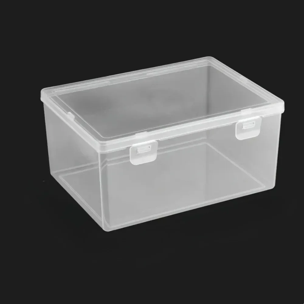 Große Transparente Kunststoff-Aufbewahrungsbox - Stapelbar für Büromaterial, Ideal für Zuhause/Schule/Büro, Rechteckiges, Sichtbares Design – Detail 3
