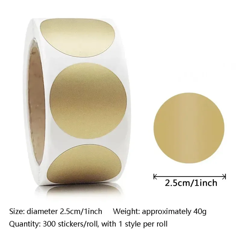 

Golden Scratch-Off Sticker Roll -300-Piece Craft Foil Labels for DlYProjects, Scrapbooking, Handmade Gifts & Explosive Packaging