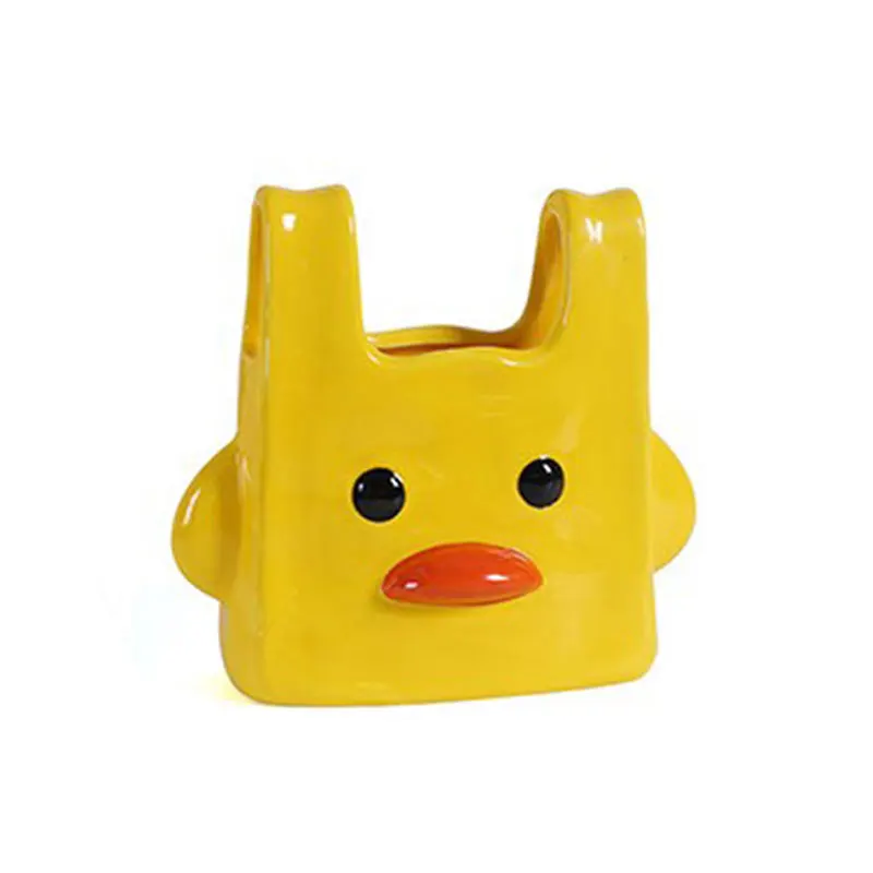 Милые сумки-утки, держатель для карандашей, большая емкость, органайзер для кистей для макияжа, студенческое общежитие, настольная косметическая полка