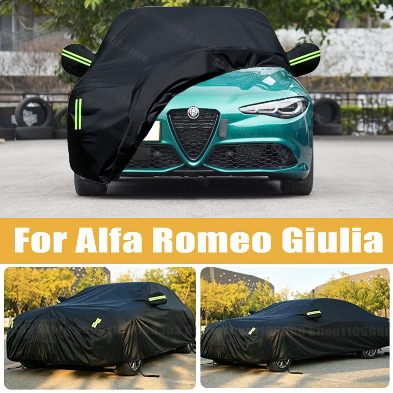 Car Cover Outdoor Protection Full Exterior Snow Cover Sunshade Dustproof Protection Cover Universal For Alfa Romeo Giulia