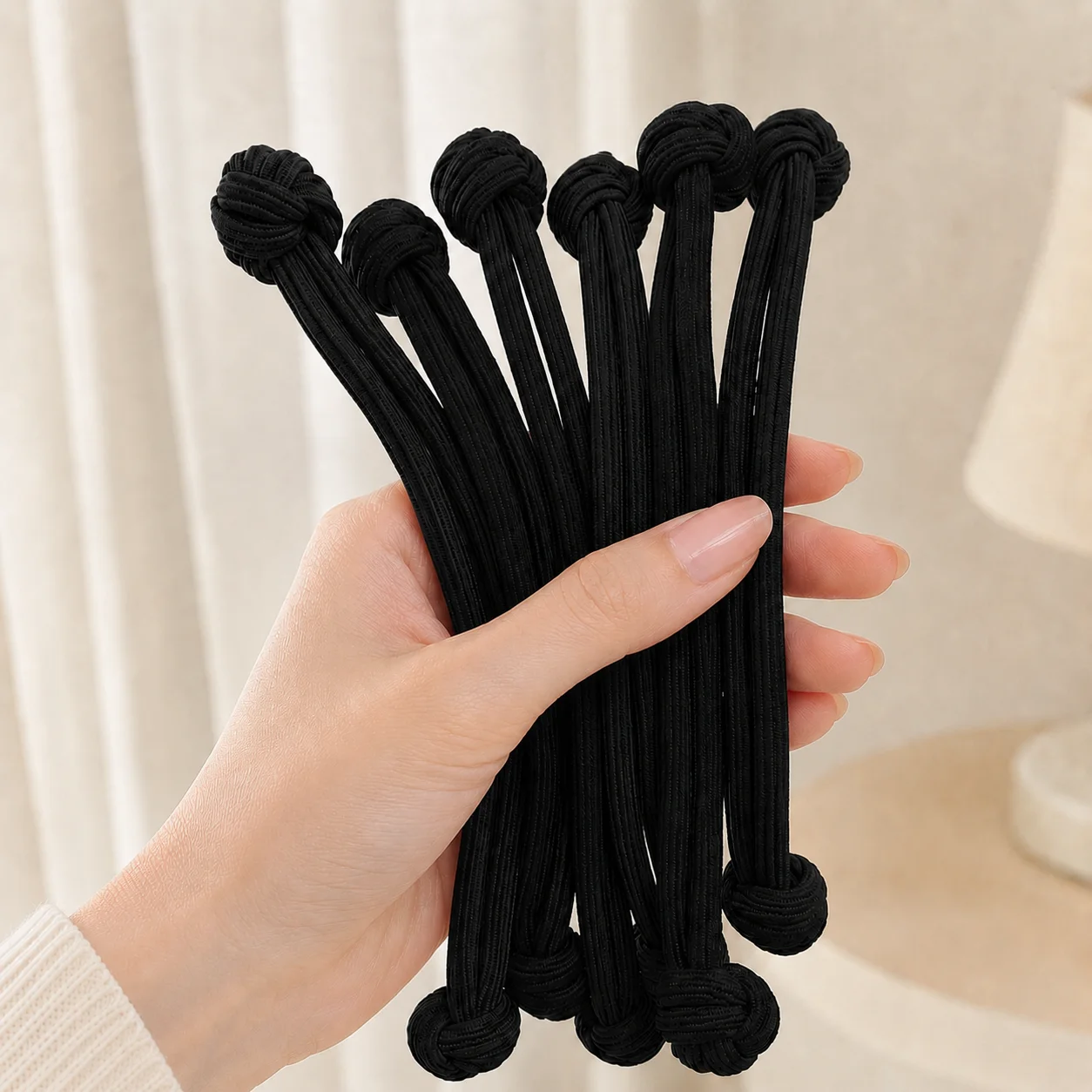 Haargummi für Frauen Hochelastischer Pferdeschwanzhalter Schonende Haarbänder Koreanische Haaraccessoires für Mädchen Dehnbare Gummi-Haarbänder