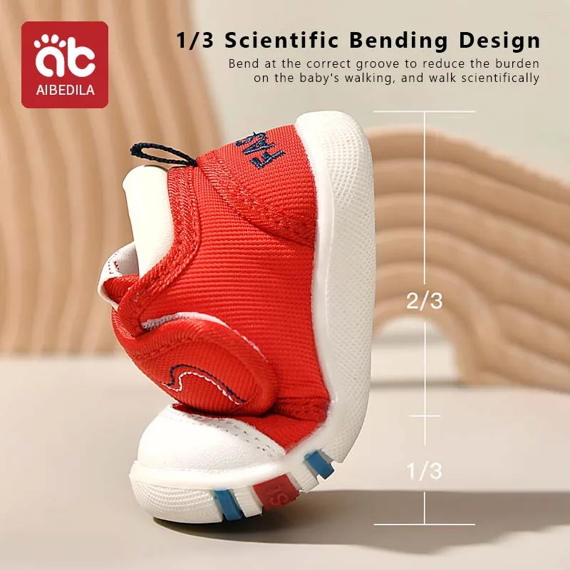 

AIBEDILA Fashion Baby Shoes Child Sports Shoes Soft Flats Baby Toddler First Walkers Kids Sneakers 1-3 Year Casual Infant Shoes