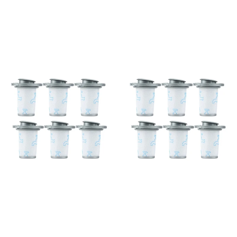 

T83C-12Pcs For Rowenta ZR009006 Filter For X-Force Flex 8.60 Cordless Vacuum Cleaner Cleaning Accessories Washable Filter